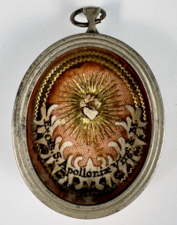 Reliquary theca with relic of St. Apollonia, Martyr of Alexandria, Patroness of Dentistry