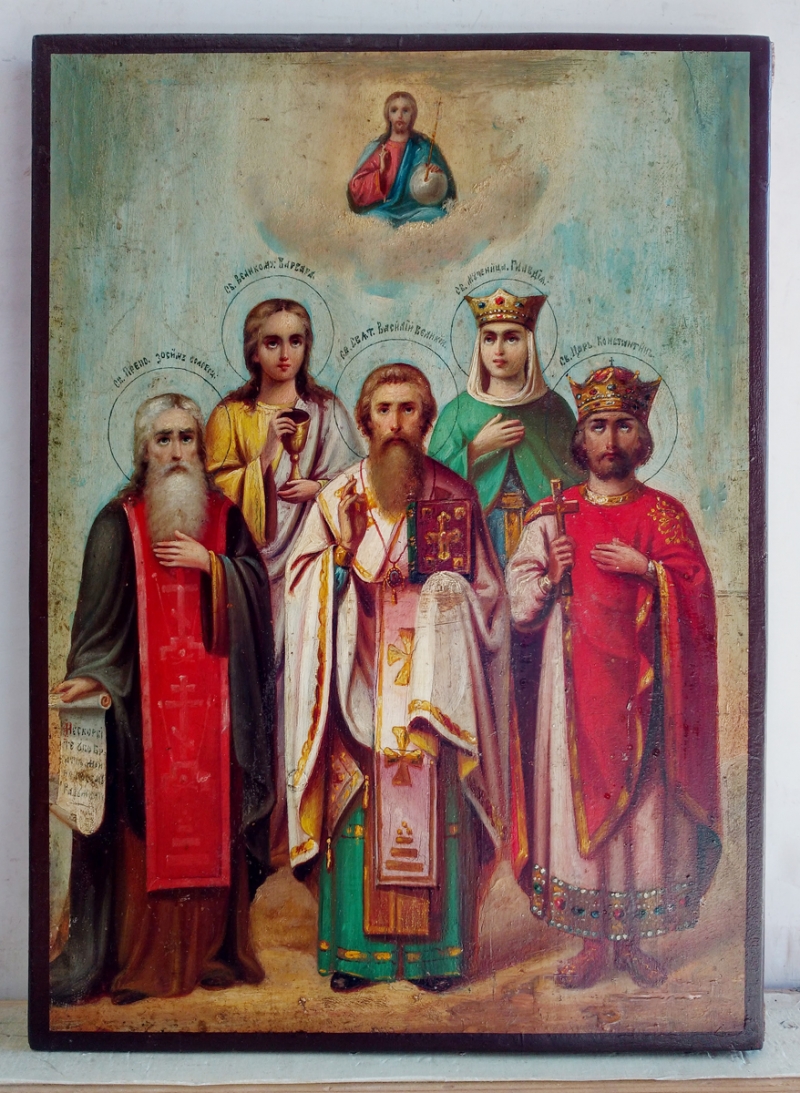 Пять св. Икона Царственных страстотерпцев. Икона 5 святых. Икона с пятью святыми. Икона на пятерки.