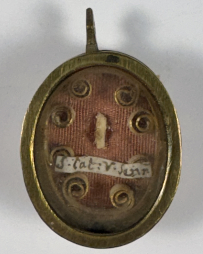 Reliquary theca with relic of St. Catherine of Siena, T.O.S.D., patron of Europe