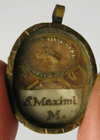 Russian Store - Theca with relic of Martyr Saint Maximus of Rome