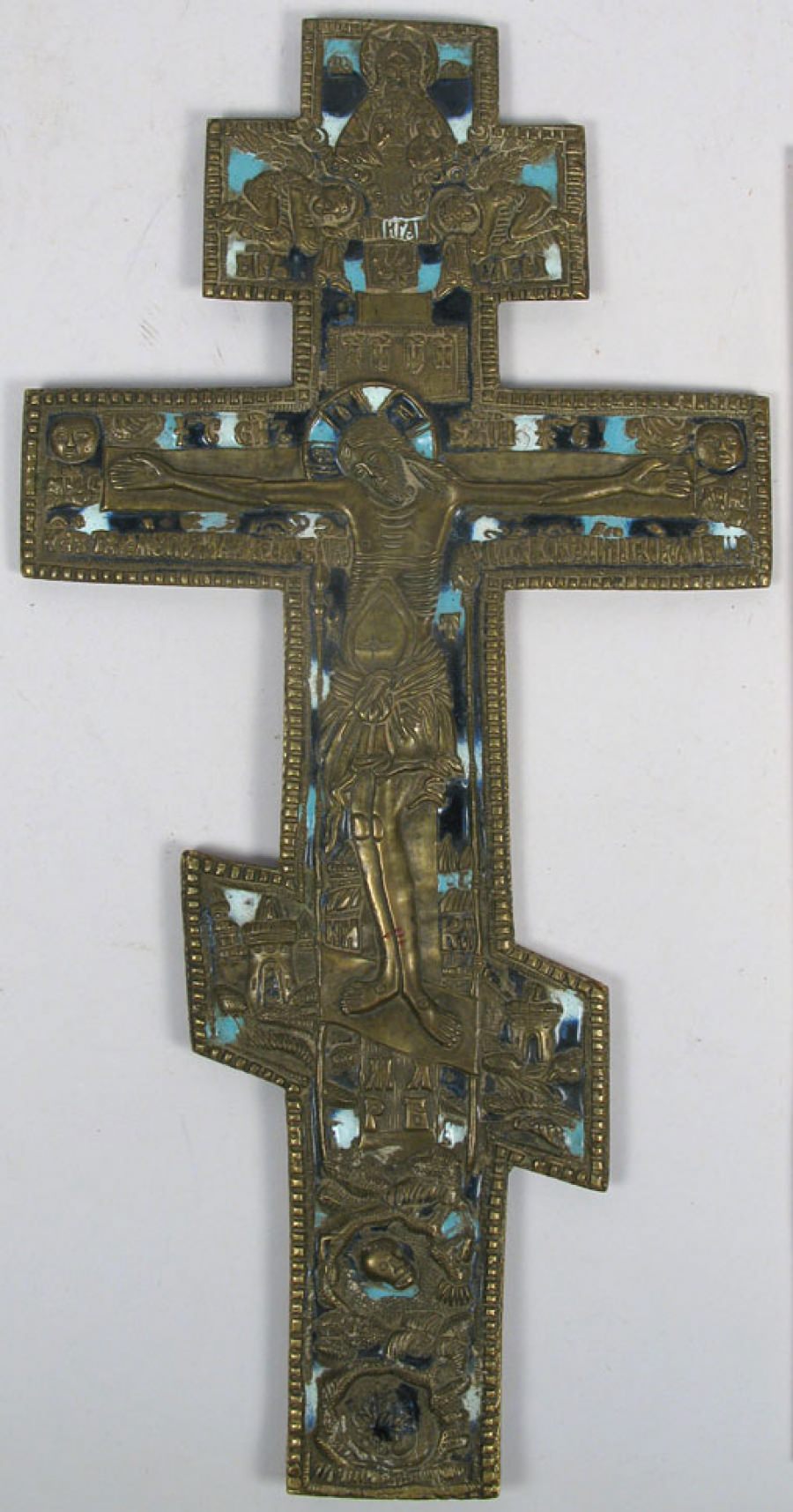 Russian Store - Large Russian Orthodox brass Crucifix cross