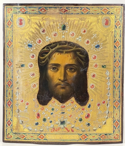 Russian Icon - Holy Mandylion, Image of Christ Not Made by Human Hands