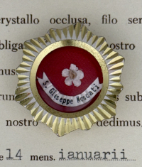 1988 Documented theca with relic of St. Giuseppe Moscati