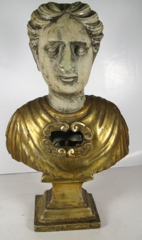 Bust reliquary with large relic of St. Juliana of Nicomedia, Virgin &amp; Martyr, Patron Saint of Sickness