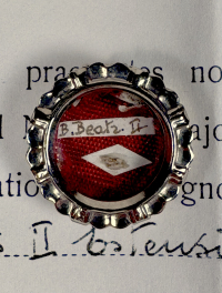 1976 Documented reliquary with relic of Blessed Beatrix II d&#039;Este