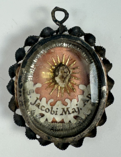 Reliquary theca with relic of St. James the Greater, the Apostle