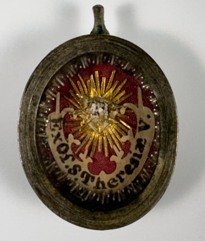 Reliquary theca with a relic of St. Teresa of Ávila (of Jesus), Holy Patron of bodily ills