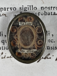 1808 Documented reliquary with relics of St. Joseph of Leonessa, OFMCap
