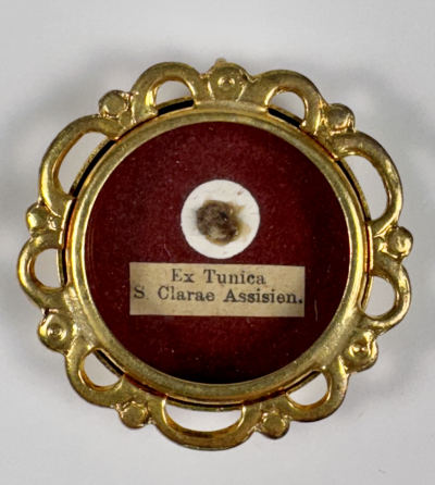 Reliquary theca with relic of St. Clare of Assisi, Founder of the Order of Poor Ladies