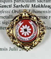 Documented reliquary theca with relic of Maronite St. Charbel Makhlouf, O.L.M