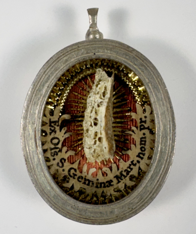 Reliquary theca with a relic of St. Gemina, Early Christian Martyr