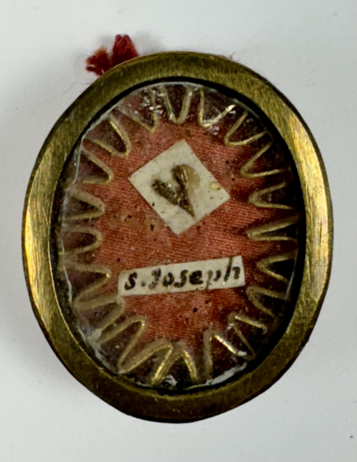 Reliquary theca with a relic of St. Joseph, Husband of the Blessed Virgin Mary