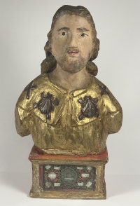 Reliquary Bust with a relic of St. Roch (Rocco), invoked against pandemics