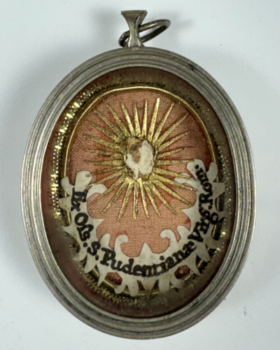 Reliquary theca with relic of St. Pudentiana, Virgin of Rome