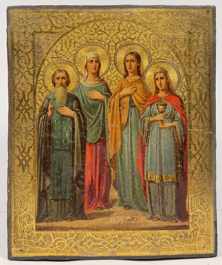 Russian Store - Russian Icon - 4 Selected Saints: St. Ven. Sabbatius of ...