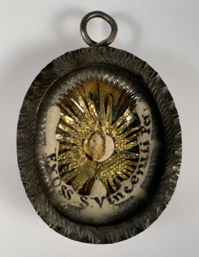 Reliquary theca with a relic of St. Vincent Ferrer, Patron of Builders &amp; Fishermen