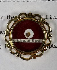 1992 Documented theca with relic of St. Salvador of Horta, Miracleworker of Catalonia