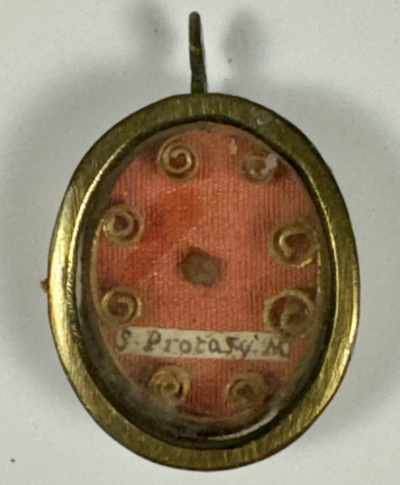 Reliquary theca with relic of St. Protasius, Martyr