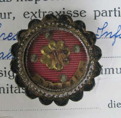 Documented theca with relic of Saint Theresa of Lisieux &quot;The Little Flower of Jesus&quot;