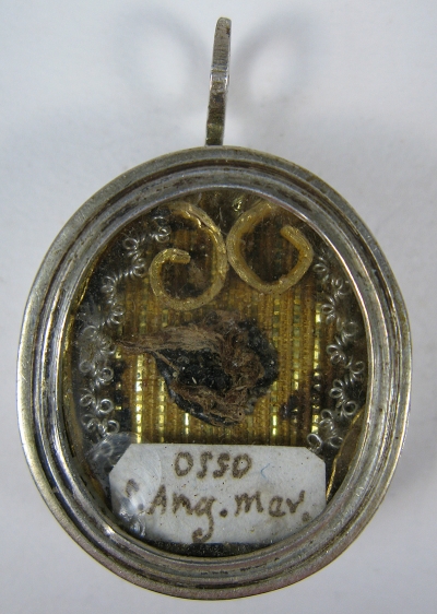 Reliquary theca with relics of Saint Angela de Merici, Foundress of the Ursulines Order
