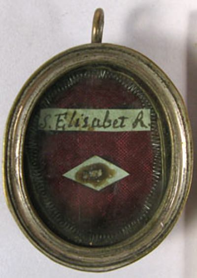 Theca with first class relics of Elizabeth, Queen of Hungary