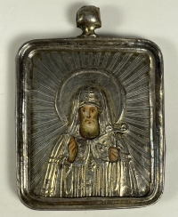 Small Russian Pendant Icon - Saint Patriarch Filaret of Moscow