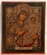 Large Russian Icon - Our Lady of Smolensk