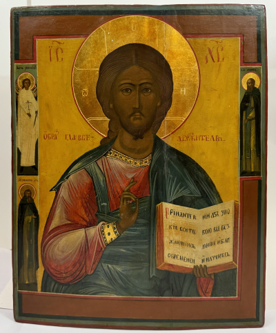 Large Russian Icon - Christ Pantocrator