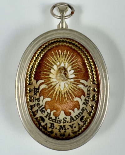 Reliquary theca with a relic of St. Anne, Mother of the Blessed Virgin Mary