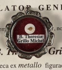 1998 Documented reliquary theca with relic of the Blessed Teresa Grillo Michel (Maria Antonia), founder of Little Sisters of Divine Providence