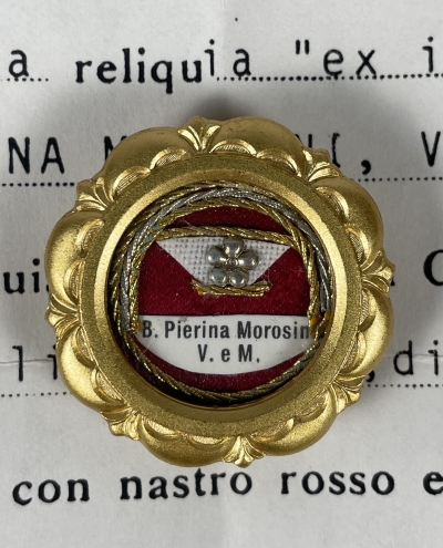 1988 Documented reliquary theca with relics of the Blessed Pierina Morosini, Virgin Martyr of Bergamo