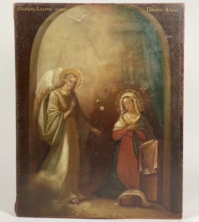 Russian Icon - The Annunciation of the Virgin Mary
