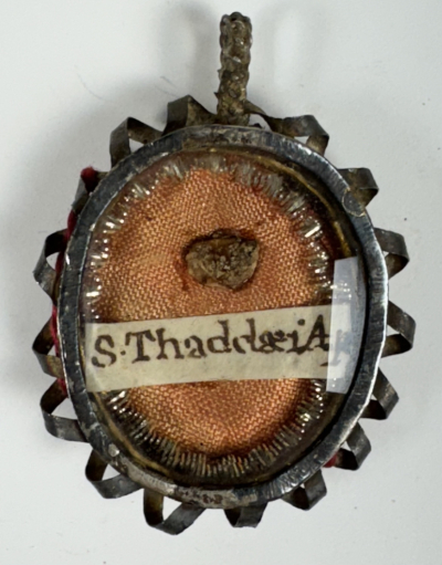 Reliquary theca with relic of St. Judas (Jude) Thaddeus the Apostle