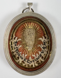 Reliquary theca with a relic of St. Cyriaca, Martyr